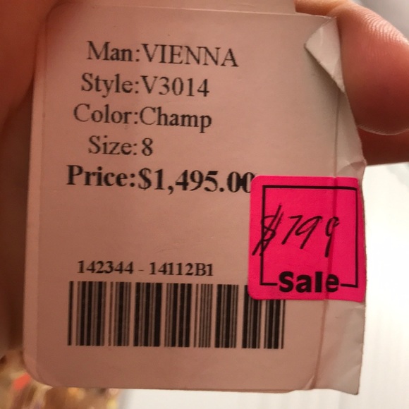 Nude/Champagne Beaded Pageant Gown - Picture 3 of 8